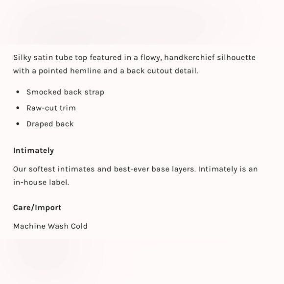 NWT Free People Take You Anywhere animal print Tube top strapless satin blue S - Picture 3 of 16